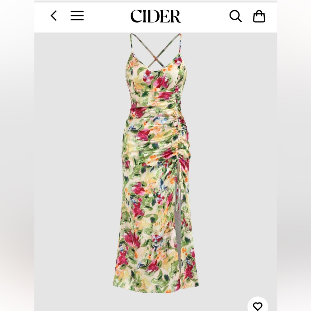 CIDER FLORAL DRESS NWT